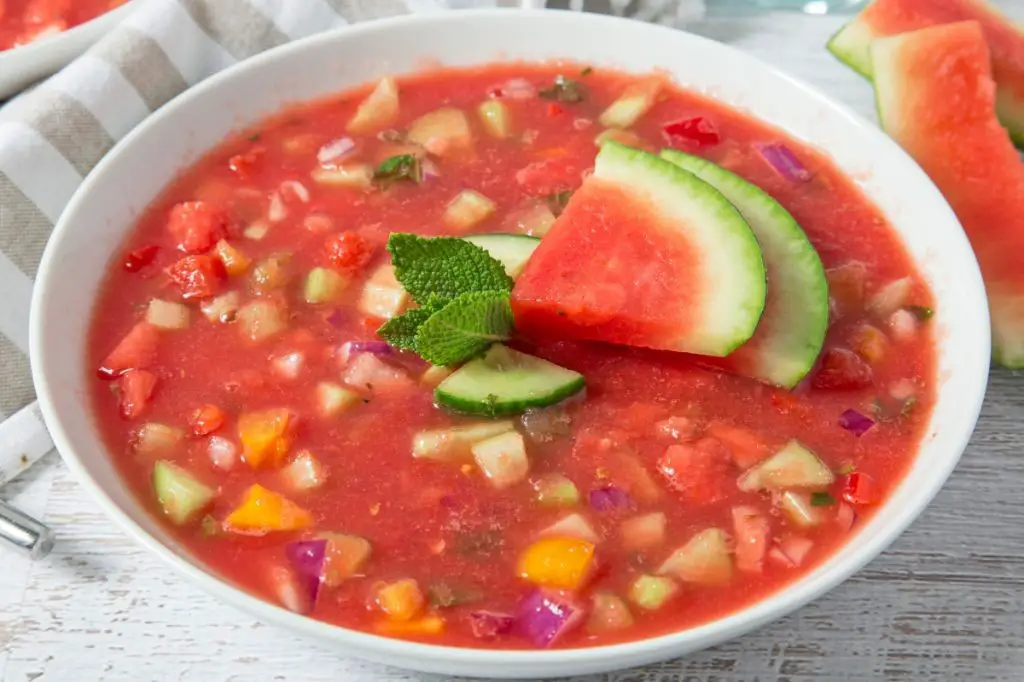 Instant Pot Watermelon Gazpacho