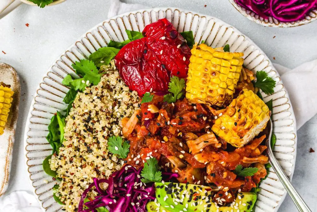 Jackfruit and Quinoa Buddha Bowl