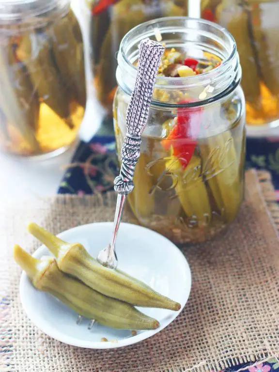 Jalapeño Infused Pickled Okra