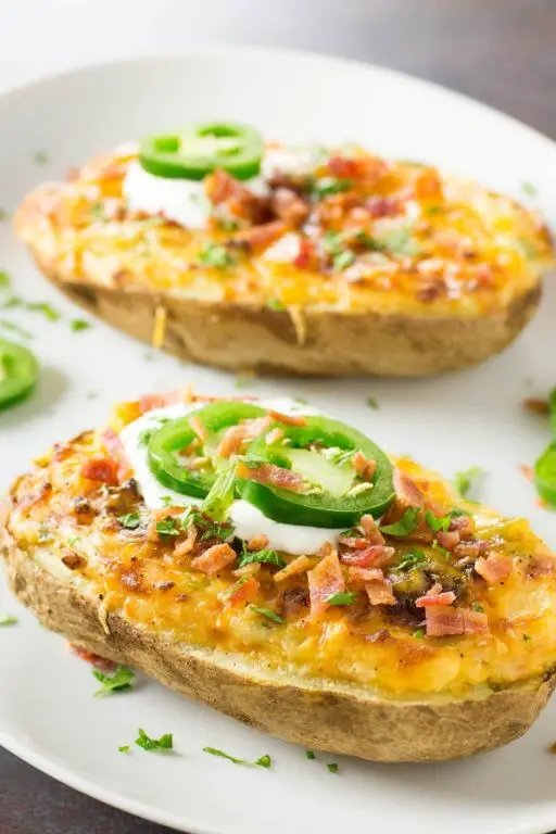 Jalapeño Popper Twice Baked Potatoes