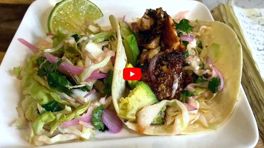 Japanese Miso Glazed Salmon Tacos