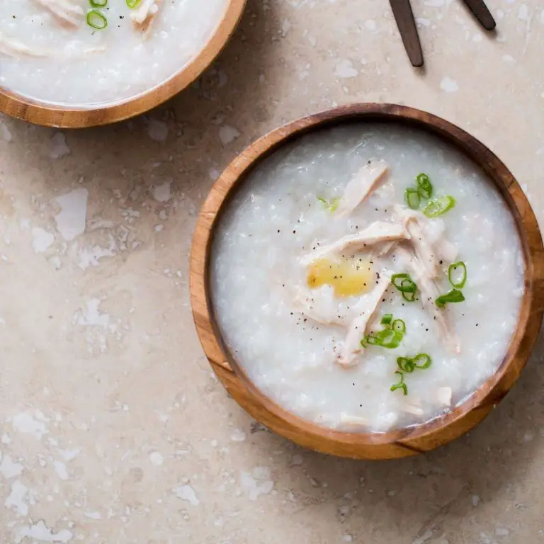 Jasmine Rice Congee with Ginger and Chicken