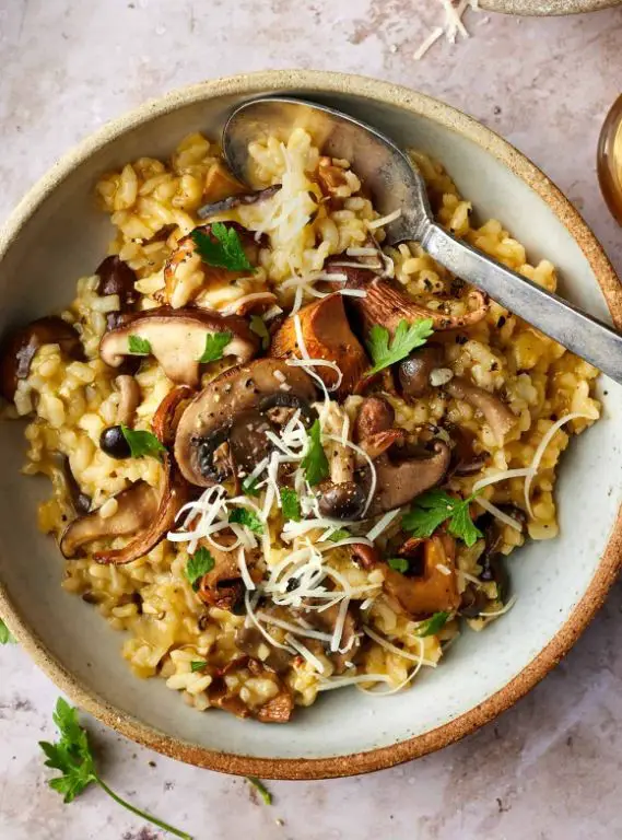 Jasmine Rice Risotto with Mushrooms
