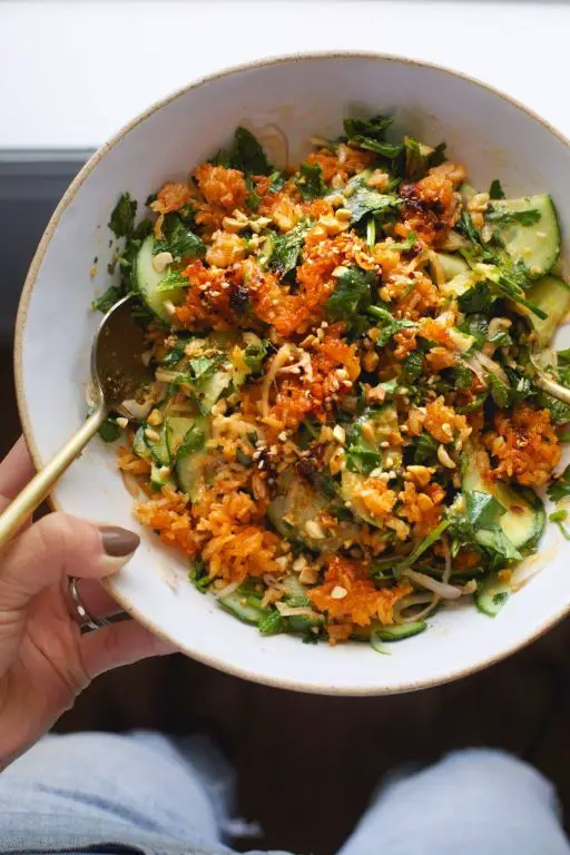 Jasmine Rice Salad with Cucumber and Mint
