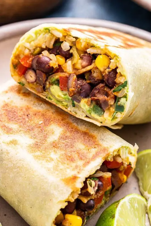 Jasmine Rice and Black Bean Burritos