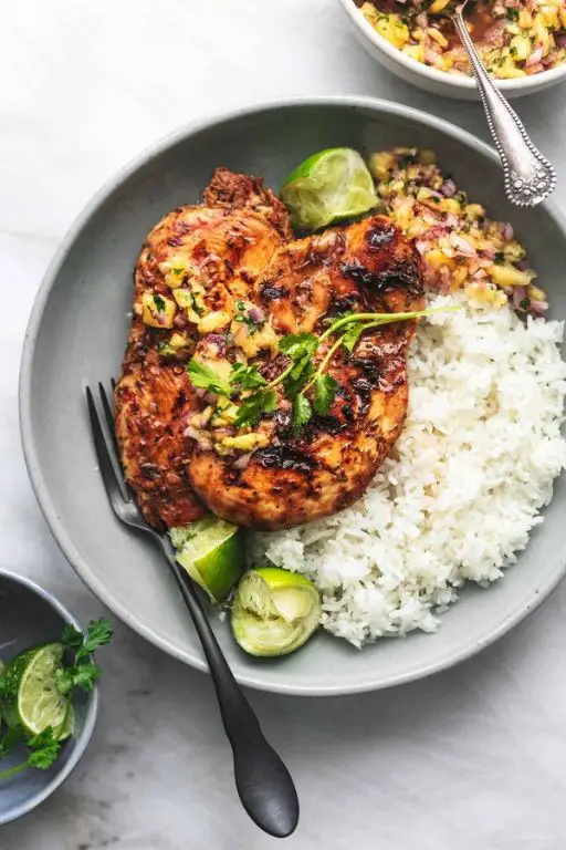 Jerk Chicken with Pineapple Salsa