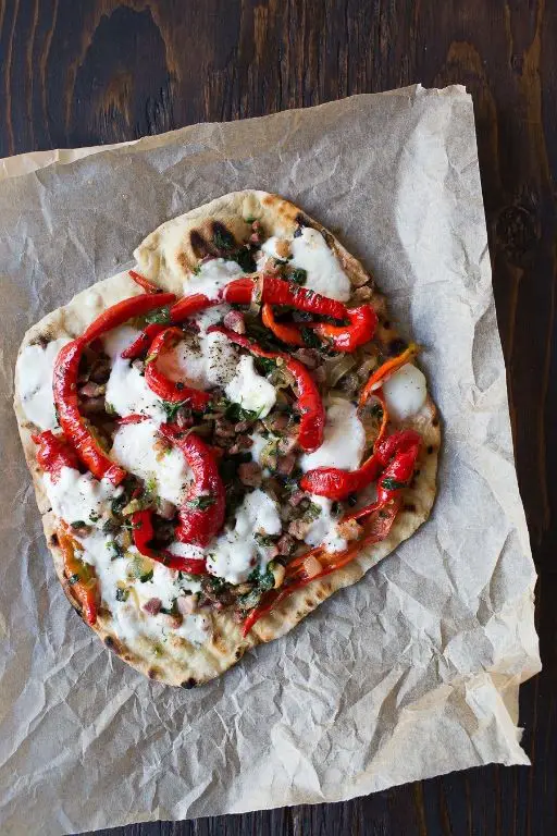 Jimmy Nardello Pepper and Sausage Pizza