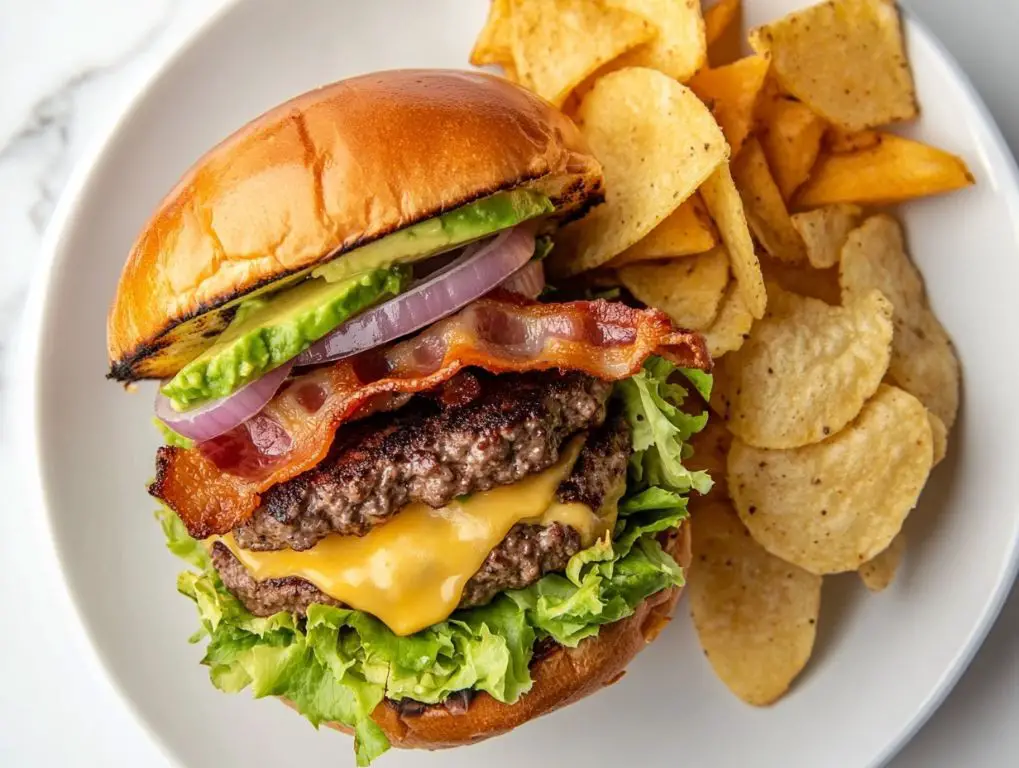 Juicy Keto Beef Burgers with Avocado