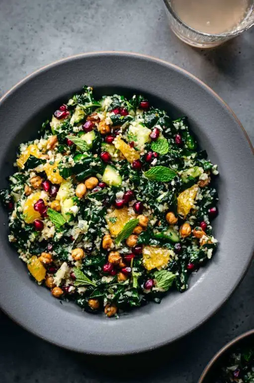 Kale and Cauliflower Rice Bowl