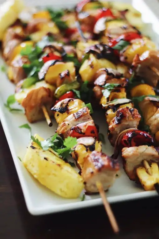 Kalua Pork and Pineapple Skewers