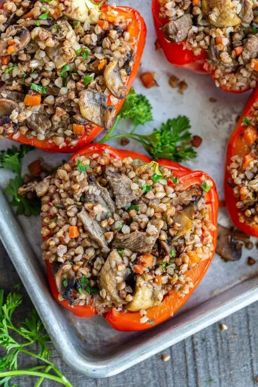 Kamut Stuffed Bell Peppers