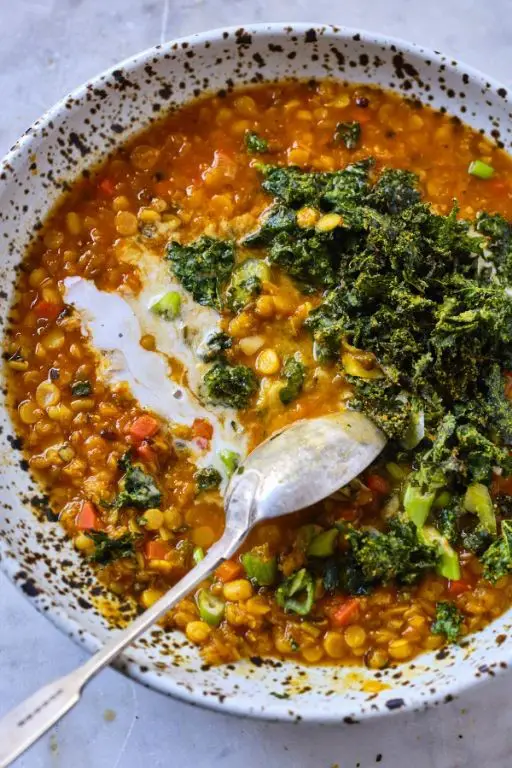 Kamut and Lentil Soup