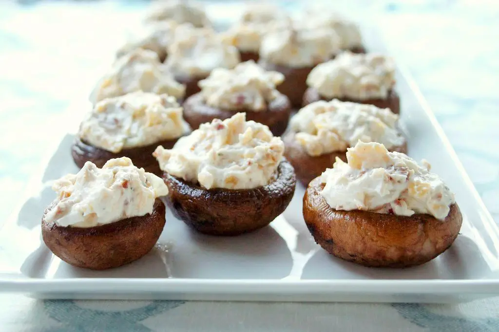 Kentucky Beer Cheese Stuffed Mushrooms