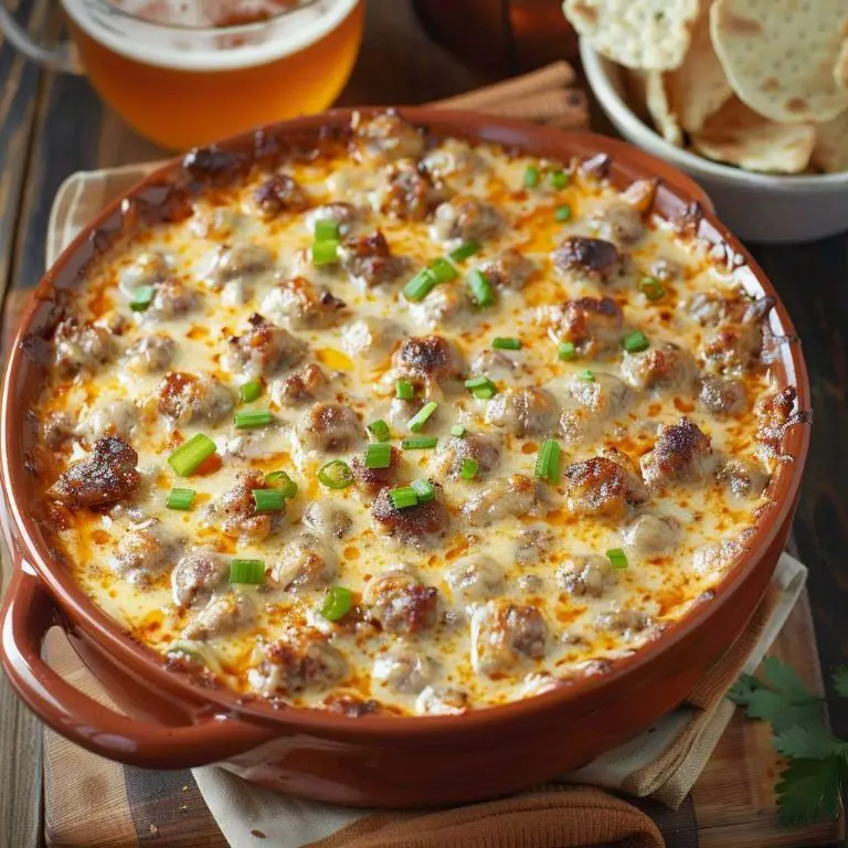Kentucky Beer Cheese and Sausage Dip