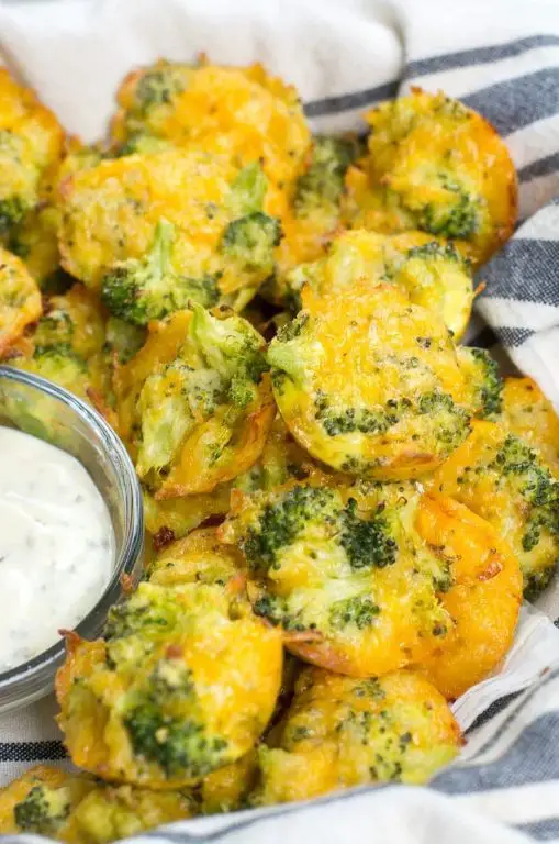 Keto Air Fryer Cheesy Broccoli Bites