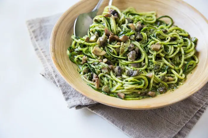 Keto Kale Pesto Zoodles