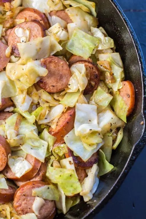 Keto Smoked Sausage and Cabbage Stir-Fry