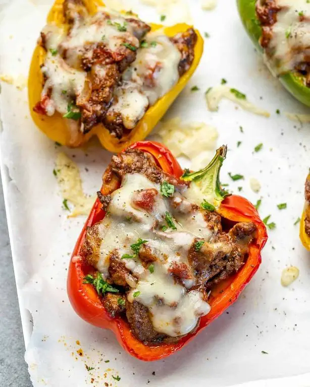 Keto Taco Stuffed Bell Peppers