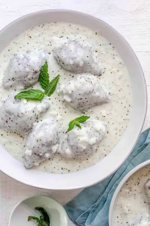 Kibbeh with Mint Yogurt Dip