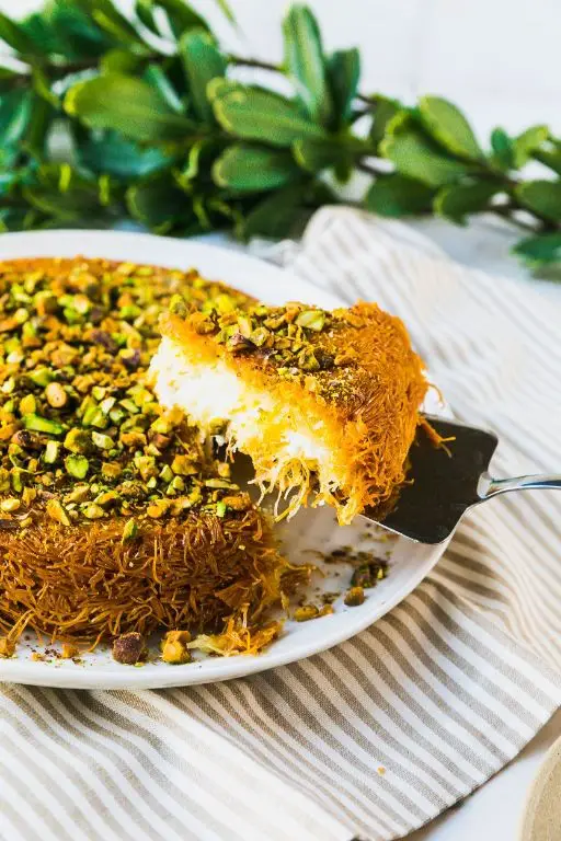 Knafeh with Cheese and Pistachios