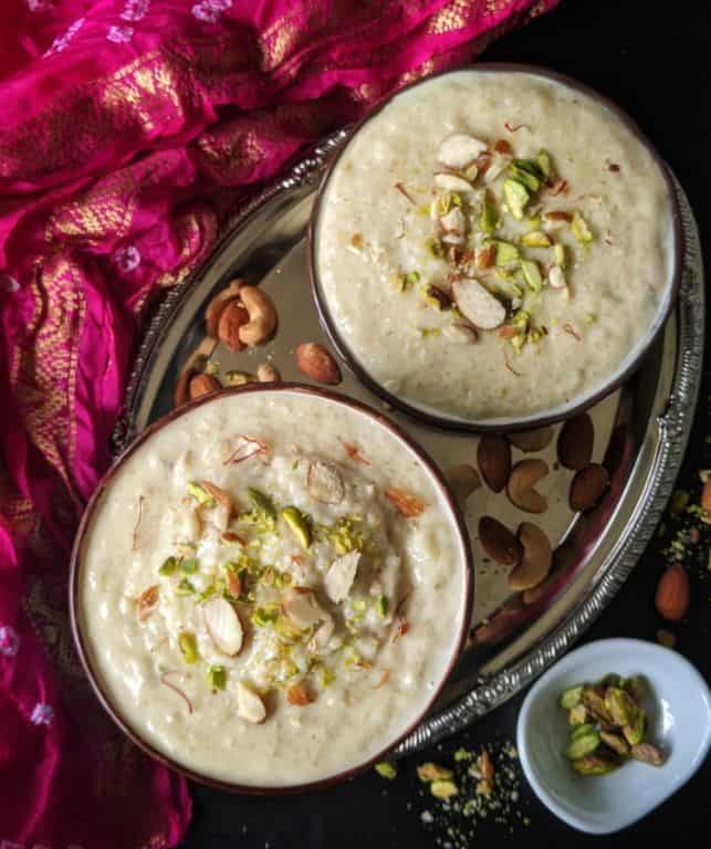 Kodo Millet Kheer with Cardamom