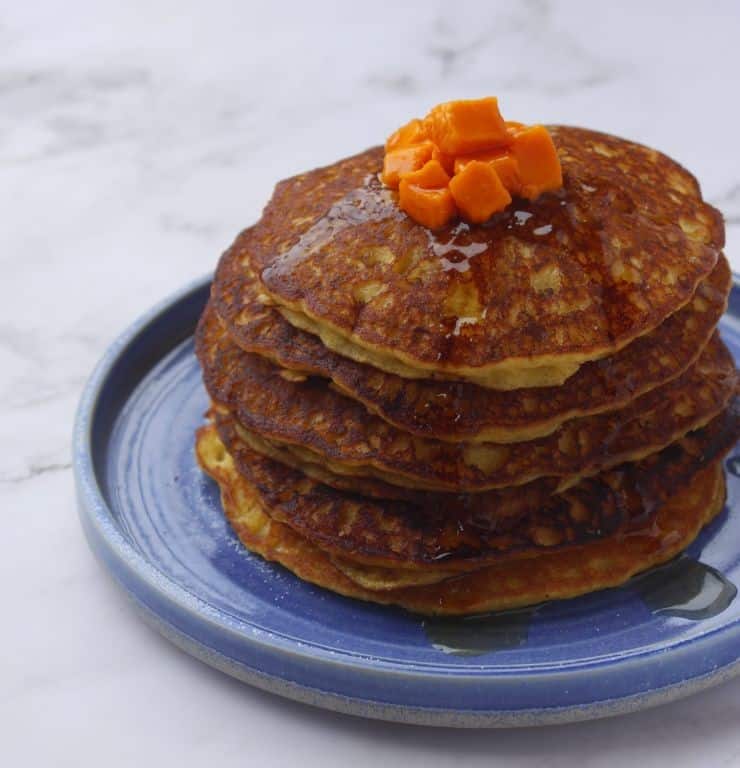Kodo Millet Pancakes with Maple Syrup