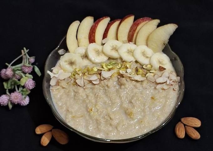 Kodo Millet Porridge with Almonds and Honey