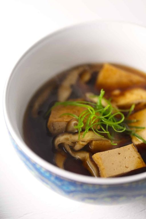 Kombu Dashi Soup with Tofu