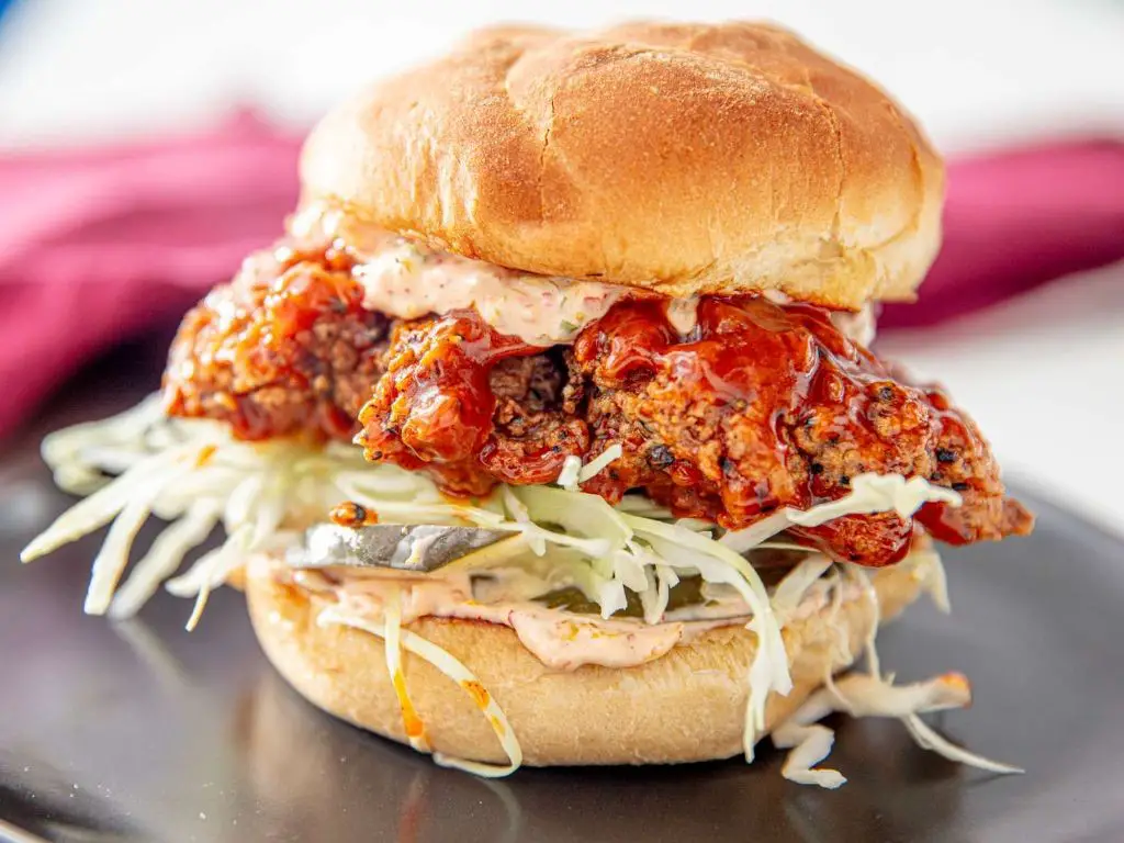 Korean BBQ Chicken Sliders with Kimchi