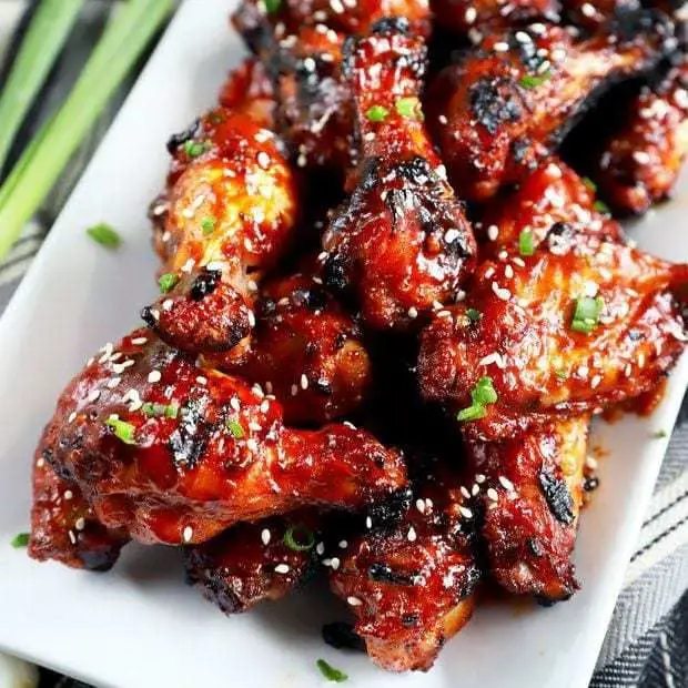 Korean BBQ Smoked Chicken Wings