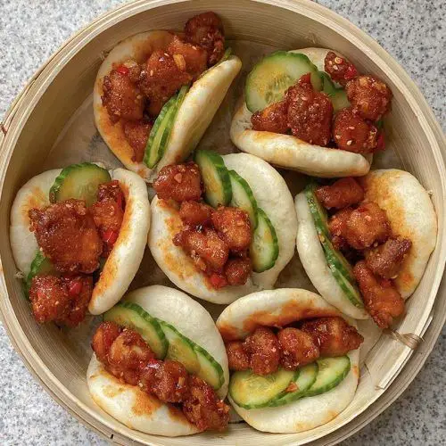 Korean Fried Chicken Bao Buns