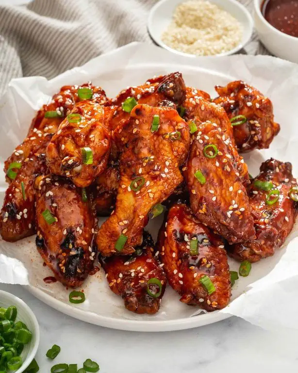 Korean Gochujang Barbecued Chicken Wings