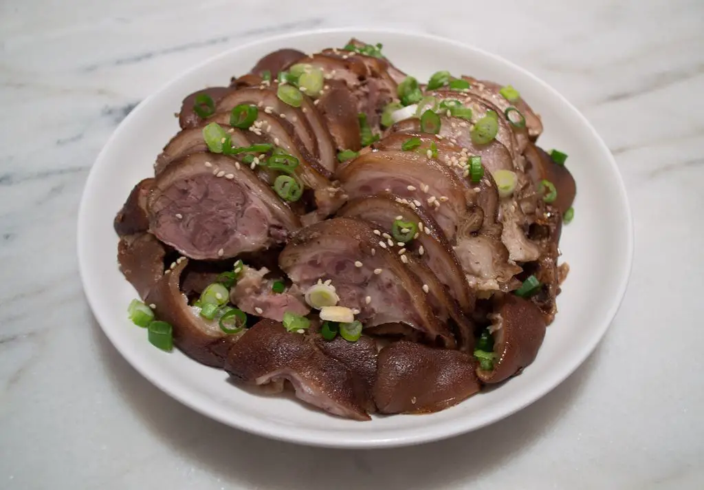 Korean Spicy Braised Pork Hock (Jokbal)