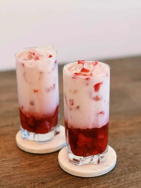 Korean Strawberry Milk Dessert