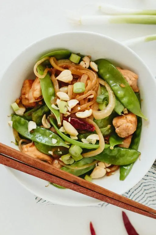 Kung Pao Chicken with Snow Peas