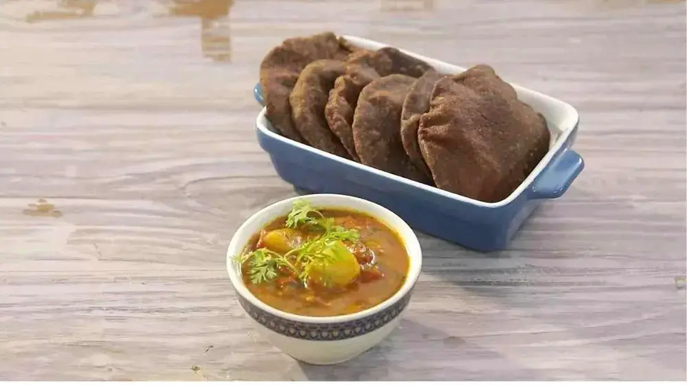 Kuttu Ki Puri with Aloo Ki Sabzi