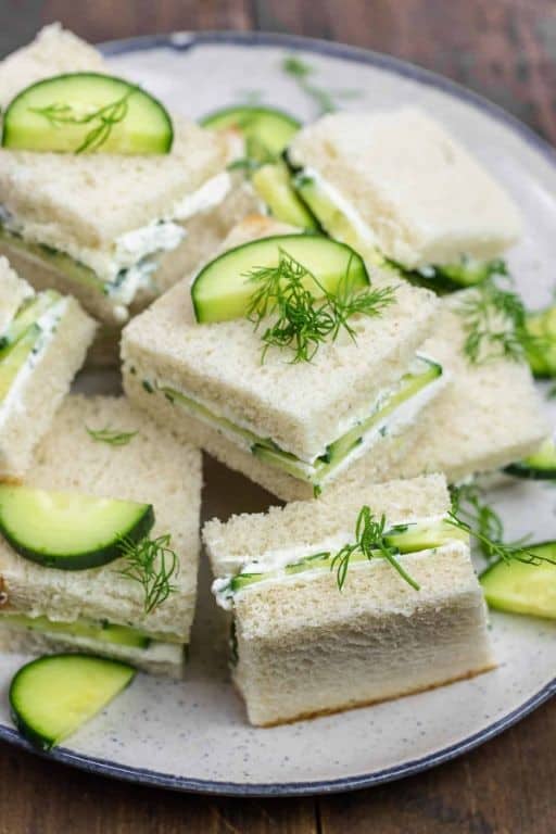 Labneh and Cucumber Sandwiches