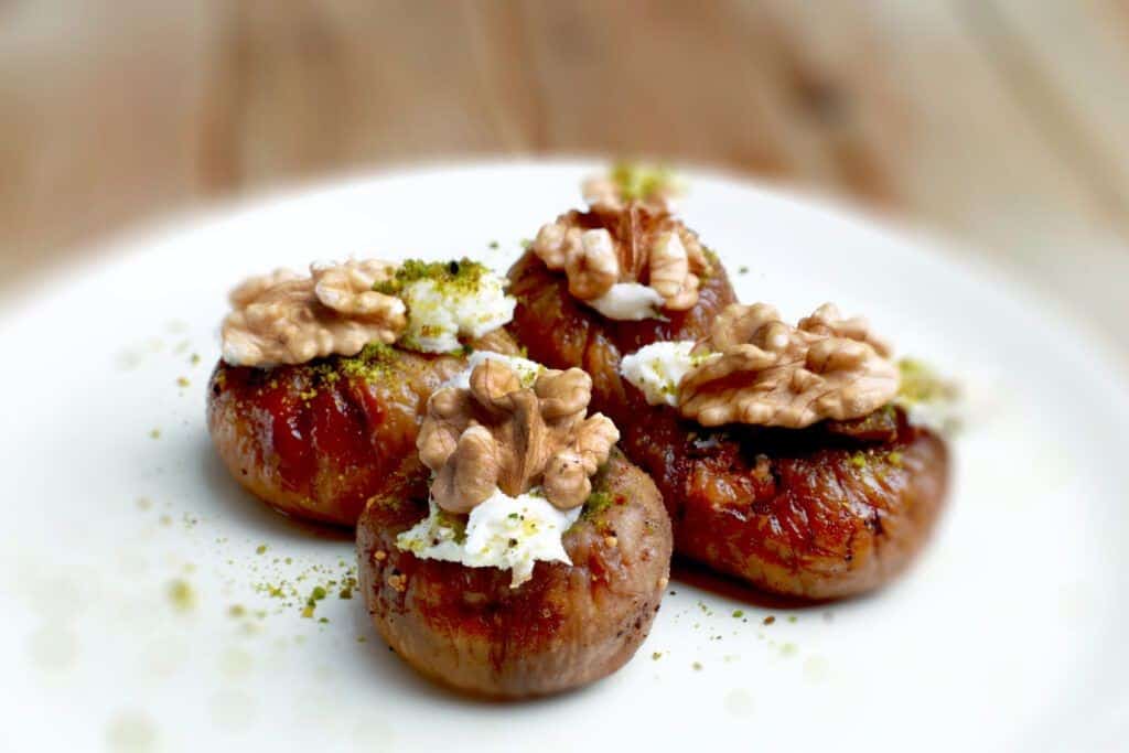 Labneh and Walnut Stuffed Figs