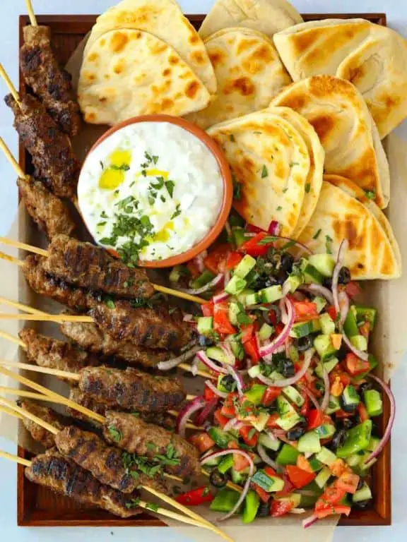 Lamb Kofta Kebabs with Tzatziki
