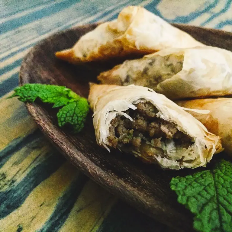 Lamb and Mint Phyllo Pockets
