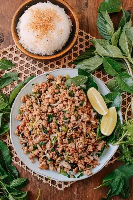 Laotian Larb-Style Pork Shoulder Salad