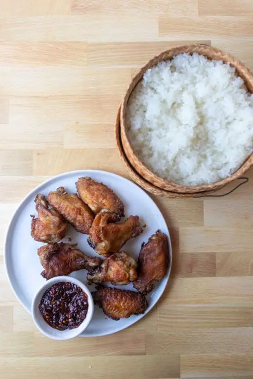 Laotian Sticky Rice Chicken Legs