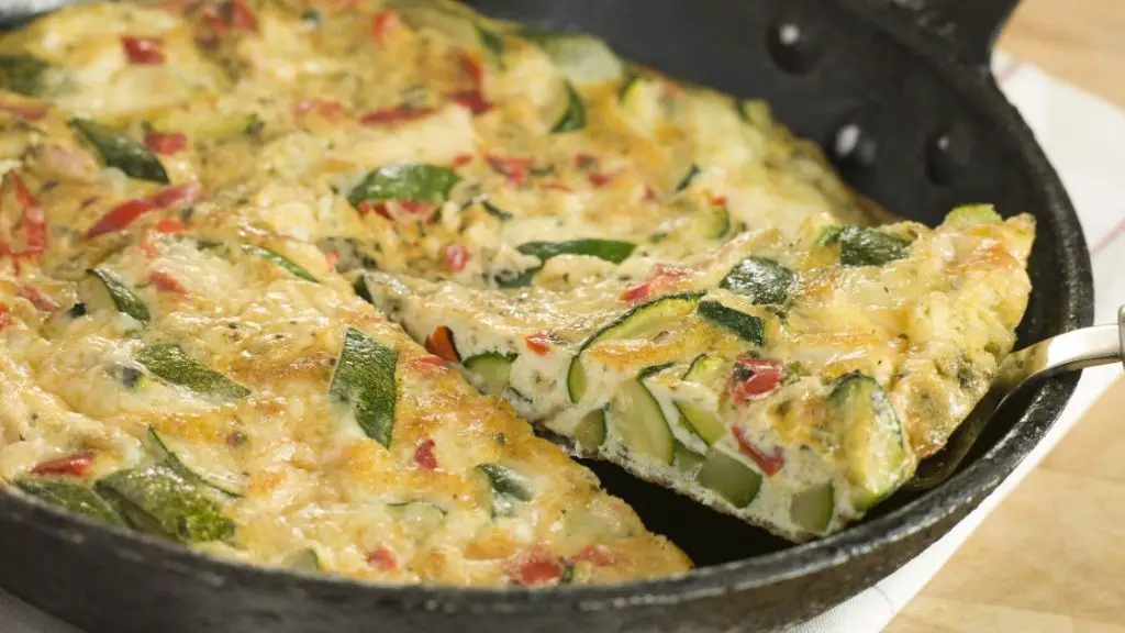 Large Zucchini and Bacon Frittata