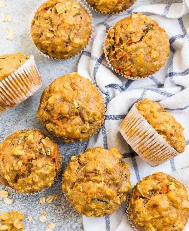 Large Zucchini and Carrot Muffins
