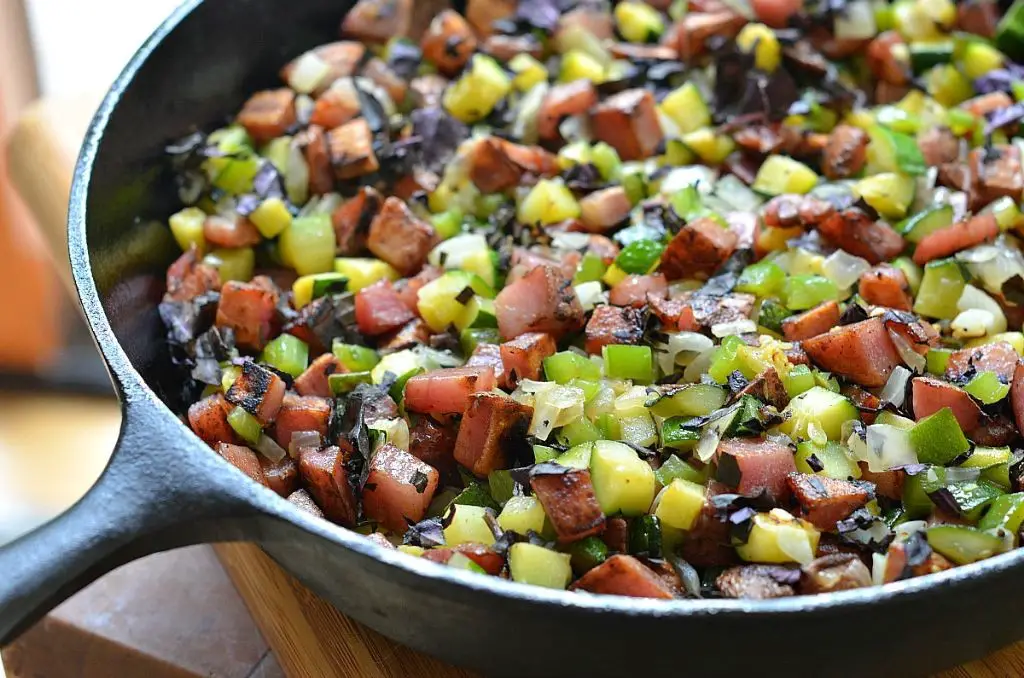 Large Zucchini and Potato Hash
