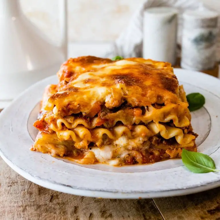 Lasagna Bolognese with Bechamel