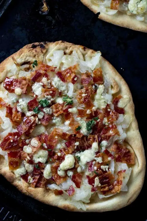 Laughing Cow Cheese and Caramelized Onion Flatbread