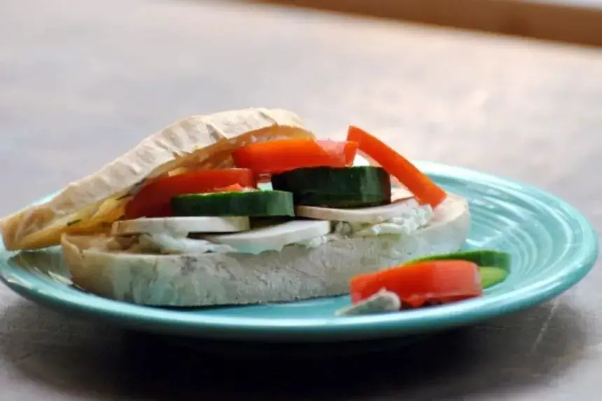 Laughing Cow Cheese and Cucumber Sandwiches