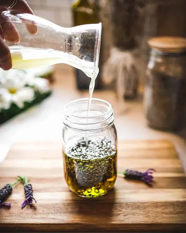 Lavender and Mint Infused Coconut Oil for Baking