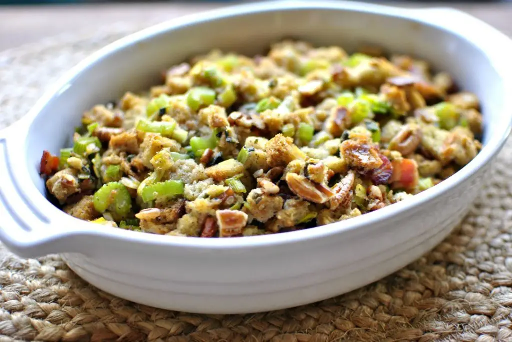 Leek and Bacon Stuffing